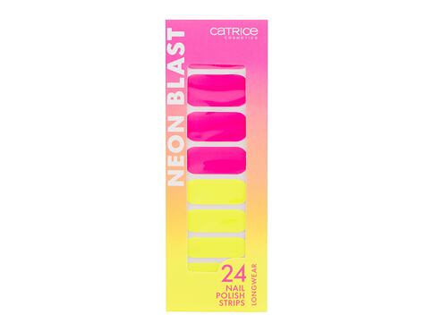 Ozdoby na nehty Catrice Neon Blast Nail Polish Strips 24 ks 010 Neon Explosion