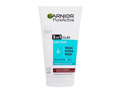 Čisticí krém Garnier Pure Active 3in1 Clay 150 ml