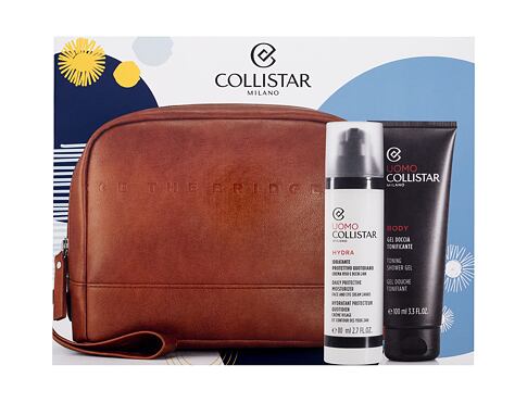 Denní pleťový krém Collistar Uomo Hydra Daily Protective Moisturizer 80 ml Kazeta