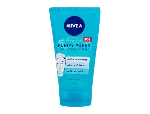 Peeling Nivea Purify Pores Daily Wash Scrub 150 ml