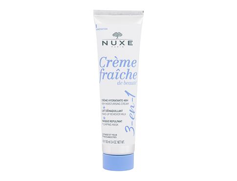 Denní pleťový krém NUXE Creme Fraiche de Beauté 3-In-1 Cream & Make-Up Remover & Mask 100 ml Tester