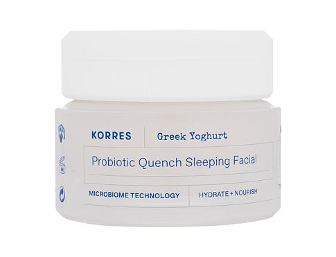 Noční pleťový krém Korres Greek Yoghurt Probiotic Quench Sleeping Facial 40 ml