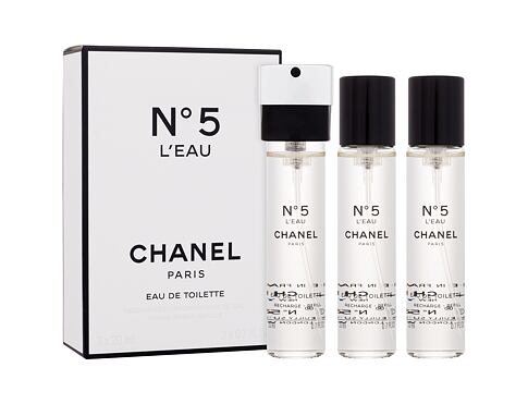 Toaletní voda Chanel N°5 L´Eau Náplň 3x20 ml