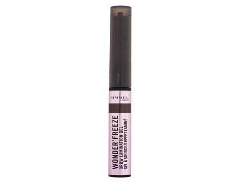 Gel a pomáda na obočí Rimmel London Wonder'Freeze Brow Lamination Gel 6 g 004 Deep Brown