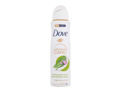 Antiperspirant Dove Advanced Care Matcha Green Tea & Sakura Blossom 72h 150 ml poškozený flakon