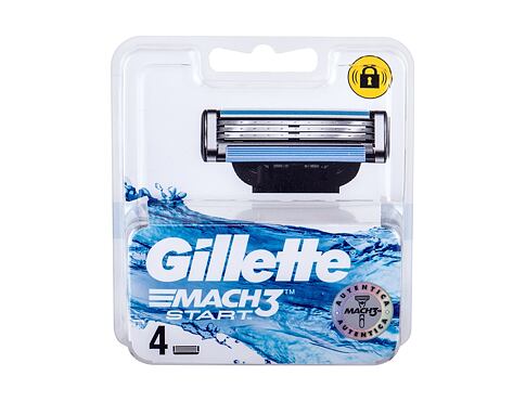 Náhradní břit Gillette Mach3 Start 4 ks poškozená krabička