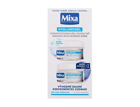 Noční pleťový krém Mixa Hyalurogel Night Duo 2x50 ml poškozená krabička