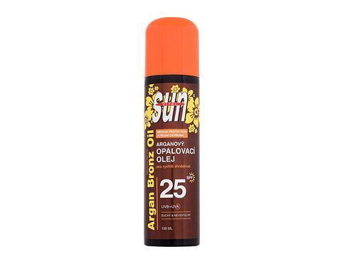 Opalovací přípravek na tělo Vivaco Sun Argan Bronz Oil Spray SPF25 150 ml