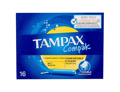 Tampon Tampax Compak Regular 16 ks poškozená krabička