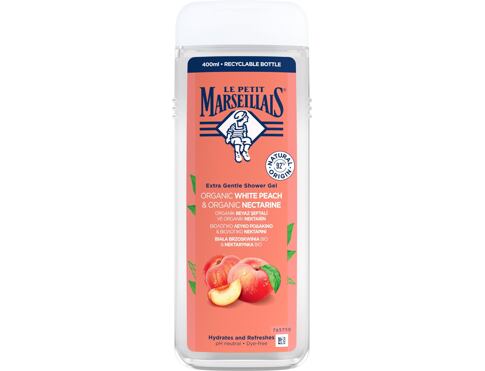 Sprchový gel Le Petit Marseillais Extra Gentle Shower Gel Organic White Peach & Organic Nectarine 400 ml