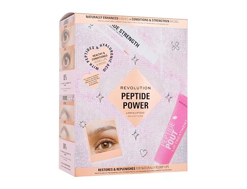 Péče o řasy a obočí Makeup Revolution London Peptide Power Lash & Lip Duo 3 ml Kazeta
