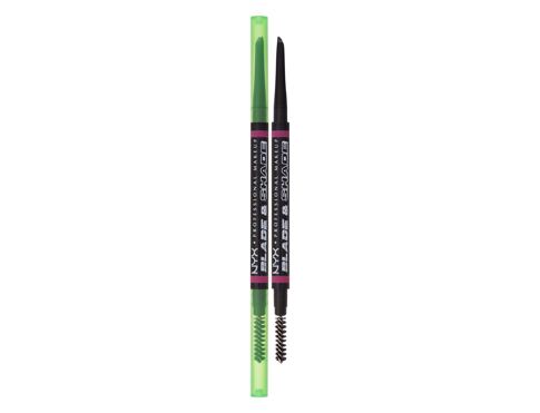 Tužka na obočí NYX Professional Makeup Blade & Shade Dual Edge Brow Pencil 0,06 g 12 Black