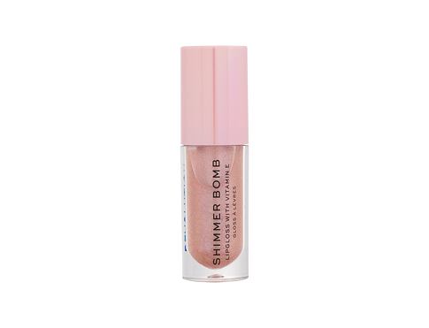 Lesk na rty Makeup Revolution London Shimmer Bomb 4,5 ml Glimmer Nude
