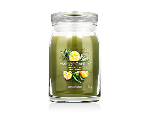 Vonná svíčka Yankee Candle Signature Sage & Citrus 567 g