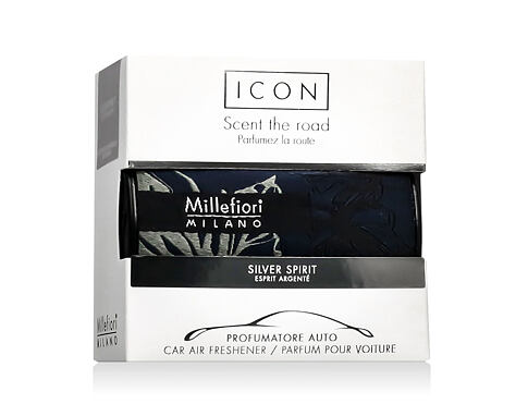Vůně do auta Millefiori Milano Icon Textile Silver Spirit 47 g