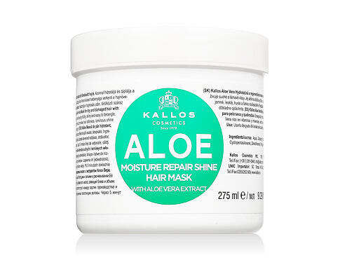 Maska na vlasy Kallos Cosmetics Aloe Vera 275 ml
