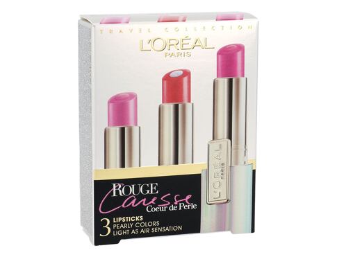 Rtěnka L'Oréal Paris Rouge Caresse 4,5 g 10 Candy & Cherie Kazeta