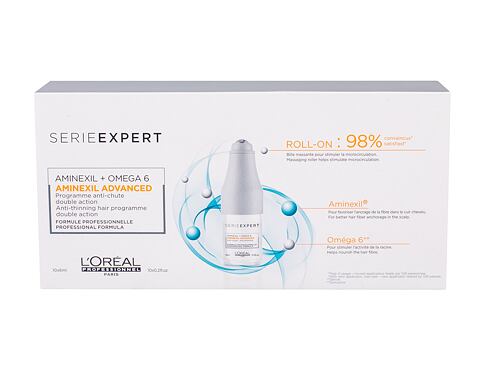 Přípravek proti padání vlasů L'Oréal Professionnel Série Expert Aminexil Advanced Roll-on 10x6 ml poškozená krabička