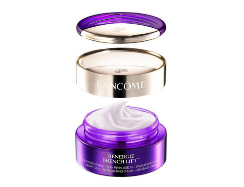 Noční pleťový krém Lancôme Renergie French Lift Night Duo-Retightening Cream + Massage Disk 50 ml poškozená krabička