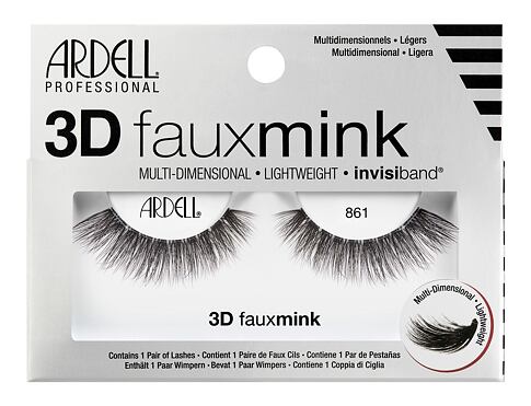 Umělé řasy Ardell 3D Faux Mink 861 1 ks Black