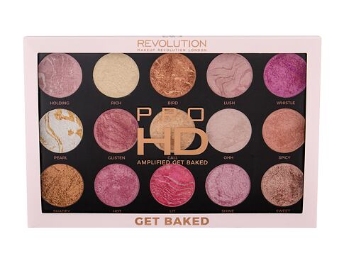 Rozjasňovač Makeup Revolution London Pro HD Amplified Palette 37,5 g Get Baked poškozená krabička