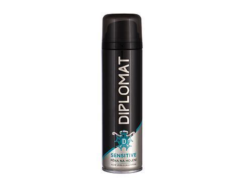 Pěna na holení Diplomat Sensitive 250 ml poškozený flakon