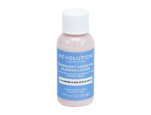 Lokální péče Revolution Skincare Overnight Targeted Blemish Lotion Calamine & Salicid Acid 30 ml