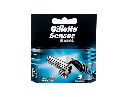 Náhradní břit Gillette Sensor  Excel 5 ks poškozený obal