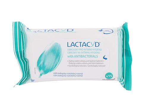 Intimní hygiena Lactacyd Pharma Antibacterial Cleansing Wipes 15 ks