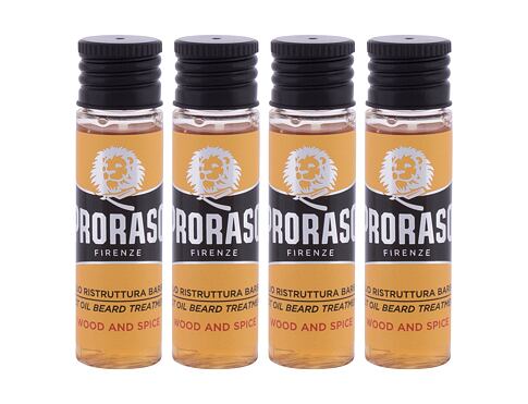 Olej na vousy PRORASO Wood & Spice  Hot Oil Beard Treatment 68 ml poškozená krabička