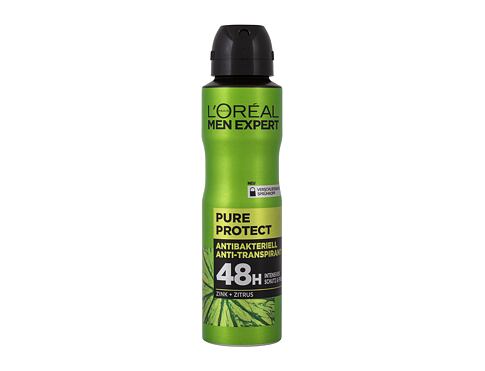 Antiperspirant L'Oréal Paris Men Expert Pure Protect 48H 150 ml