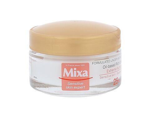 Denní pleťový krém Mixa Extreme Nutrition Oil-based Rich Cream 50 ml poškozená krabička