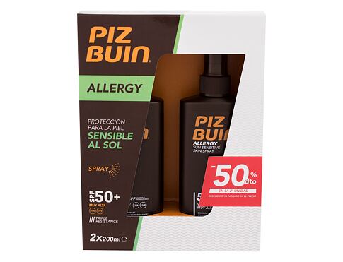 Opalovací přípravek na tělo PIZ BUIN Allergy Sun Sensitive Skin Spray SPF50+ 200 ml poškozená krabička Kazeta