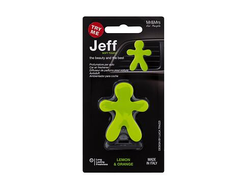 Vůně do auta Mr&Mrs Fragrance Jeff  Soft Touch Lemon & Orange 1 ks