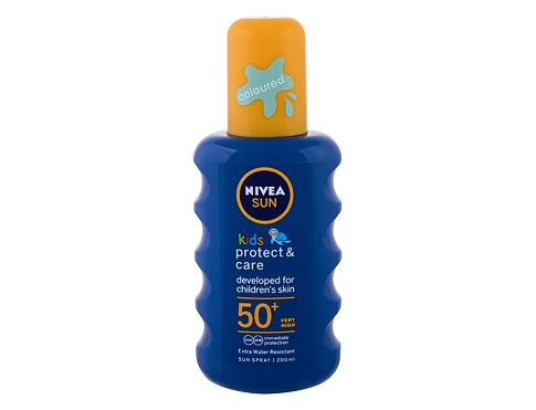 Opalovací přípravek na tělo Nivea Sun Kids Protect & Care Sun Spray SPF50+ 200 ml poškozený flakon