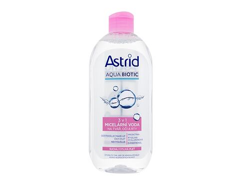 Micelární voda Astrid Aqua Biotic 3in1 Micellar Water Dry/Sensitive Skin 400 ml