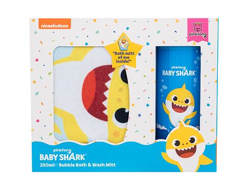 Pěna do koupele Pinkfong Baby Shark Gift Set 250 ml poškozená krabička Kazeta