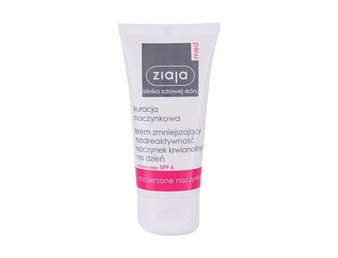 Denní pleťový krém Ziaja Med Capillary Treatment SPF6 50 ml poškozená krabička