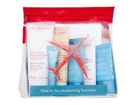 Tělové mléko Clarins Hand-To-Toe Moisturizing Essentials 100 ml Kazeta