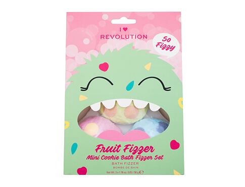 Bomba do koupele I Heart Revolution Cookie Bath Fizzer Fruit Fizzer Set 50 g Kazeta
