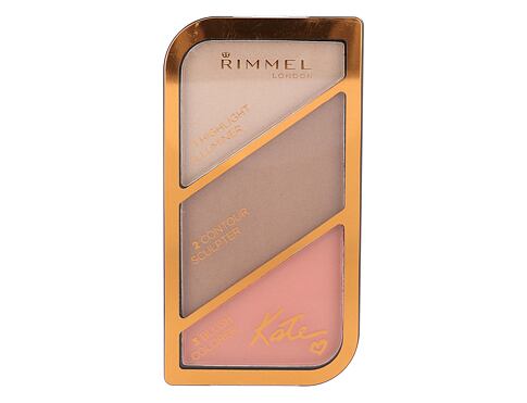 Konturovací paletka Rimmel London Kate 18,5 g 002 Coral Glow poškozená krabička