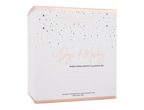 Pleťová maska Revolution Skincare 12 Days Of Masking Sheet Mask Advent Calendar 1 ks poškozená krabička Kazeta