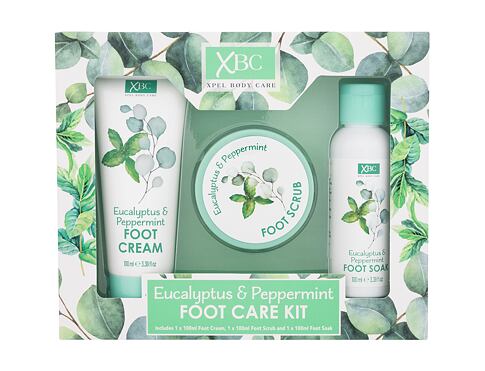 Krém na nohy Xpel Eucalyptus & Peppermint Foot Care Kit 100 ml poškozená krabička Kazeta