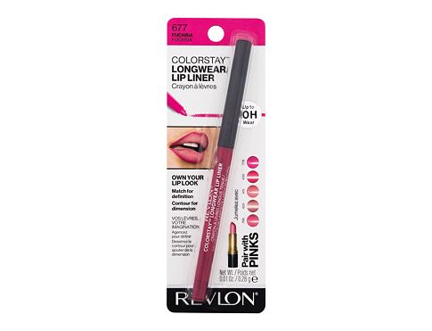 Tužka na rty Revlon Colorstay Longwear Lip Liner 0,28 g 677 Fuchsia