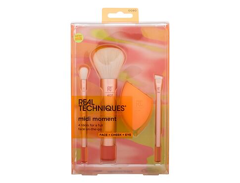 Štětec Real Techniques Midi Moment Brush + Sponge Set 1 ks