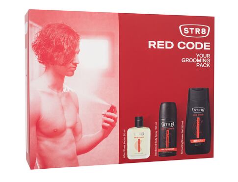 Voda po holení STR8 Red Code 50 ml poškozená krabička Kazeta