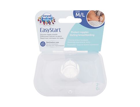 Vložky do podprsenky Canpol babies Easy Start Silicone Nipple Shields M/L 2 ks