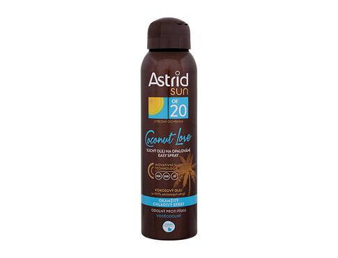 Opalovací přípravek na tělo Astrid Sun Coconut Love Dry Easy Oil Spray SPF20 150 ml