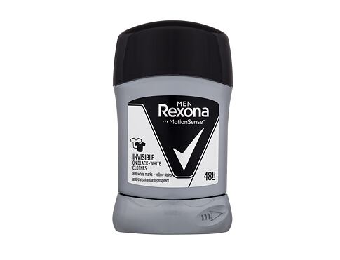 Antiperspirant Rexona Men Invisible Black + White 48H 50 ml poškozený flakon