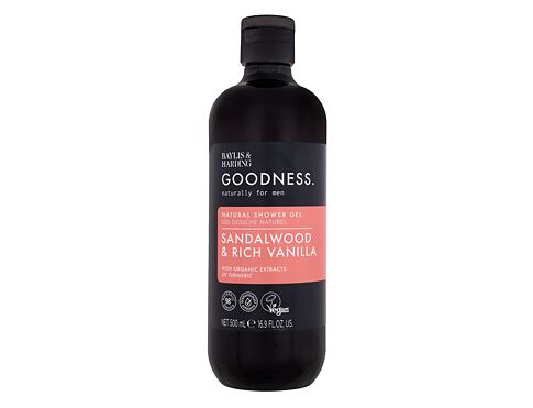 Sprchový gel Baylis & Harding Goodness Men Sandalwood & Rich Vanilla Shower Gel 500 ml